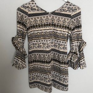 Beautiful Gold/Black holiday dress size 10/12